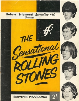 1964 Rolling Stones UK Tour Program Signed by All Five Original Band Members Including Keith Richards, Mick Jagger, Brian Jones, Charlie Watts, and Bill Wyman (JSA)